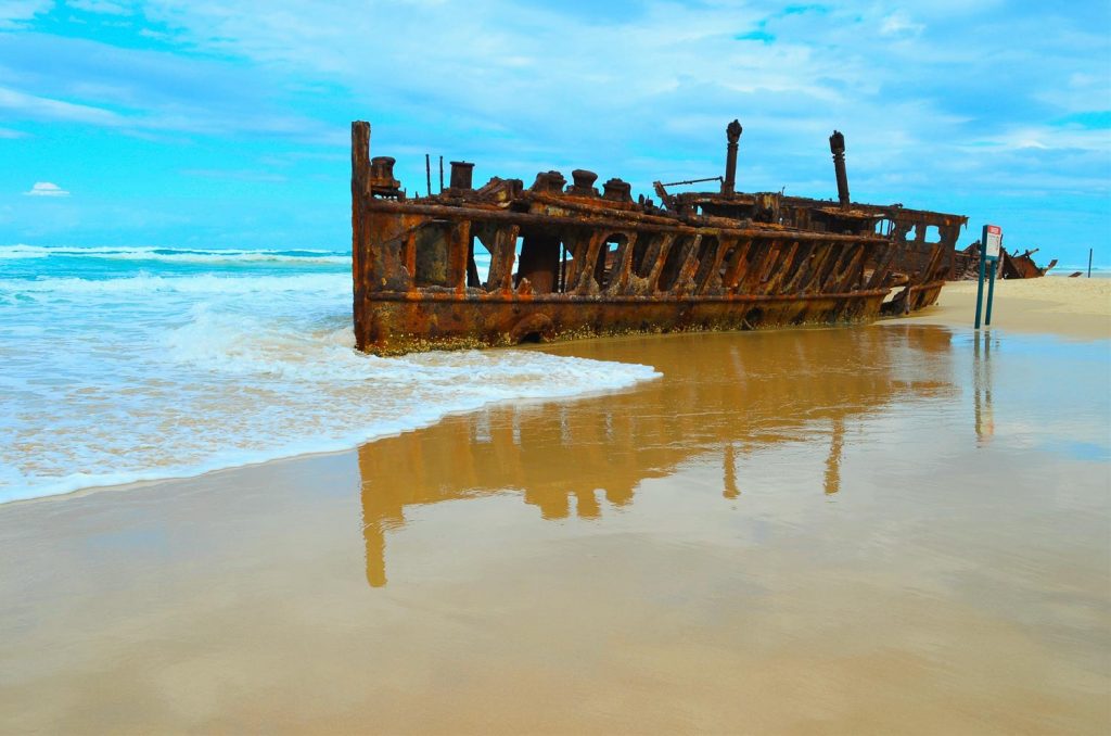 Route guide to brisbane and cairns ships wreck frasers island