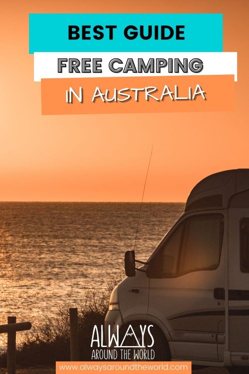 Free camping in Australia pin