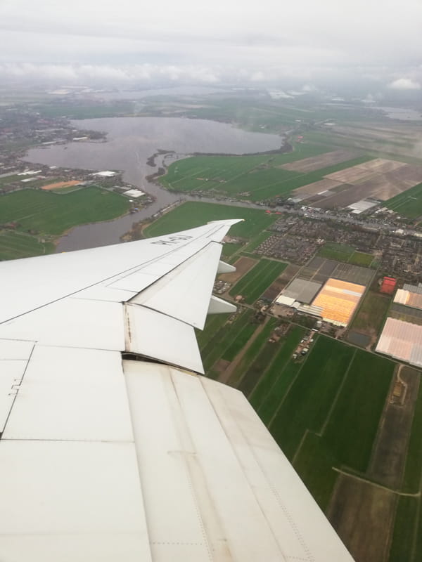 flying above the netherlands