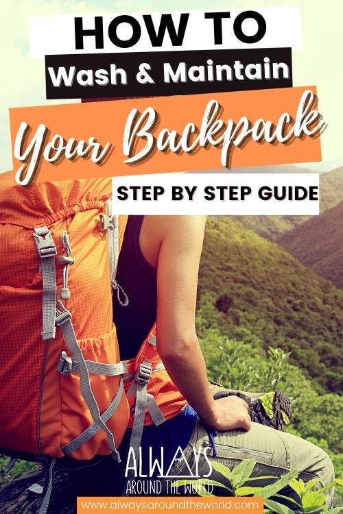 How to wash & maintain your backpack step by step