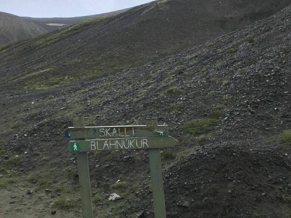 Blahnjukur Iceland Hike