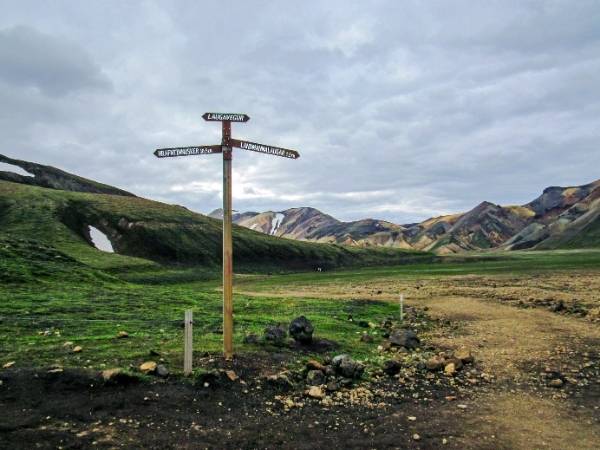 Laugahraun Iceland hiking