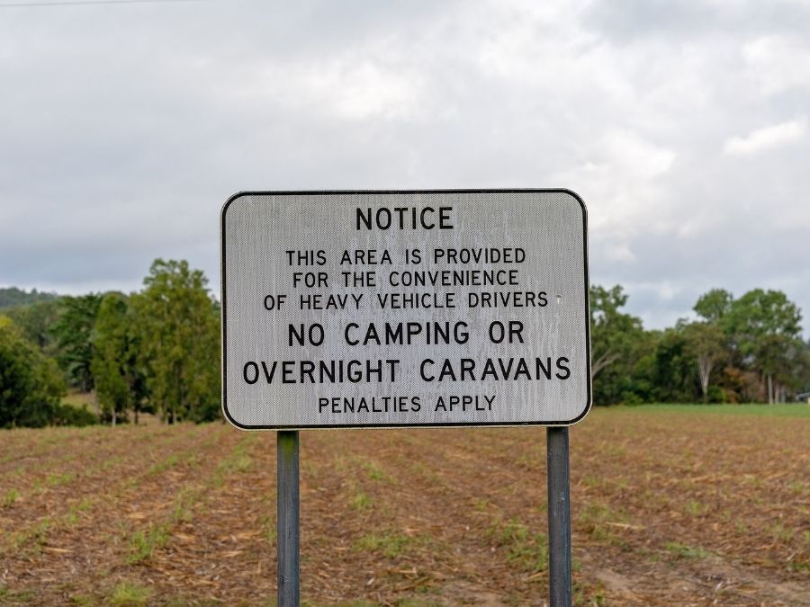 No Camping Sign - Wild Camping