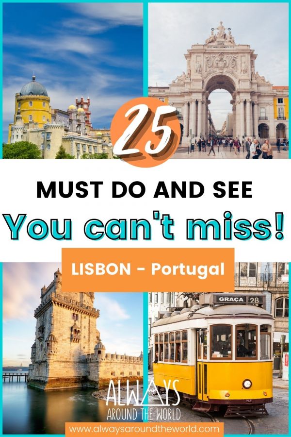 Must do Lisbon Portugal Pin